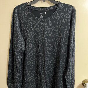 Kyte Baby Women's Jogger Pajama Set in Midnight Leopard XL